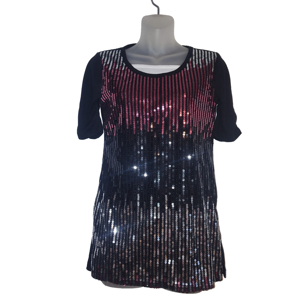 Knitworks Multi Color Sequin Dress Size XL (16) Bag 3